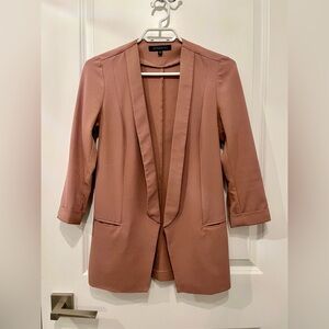 Dynamite | Dusty Pink Open Drape Blazer, XS